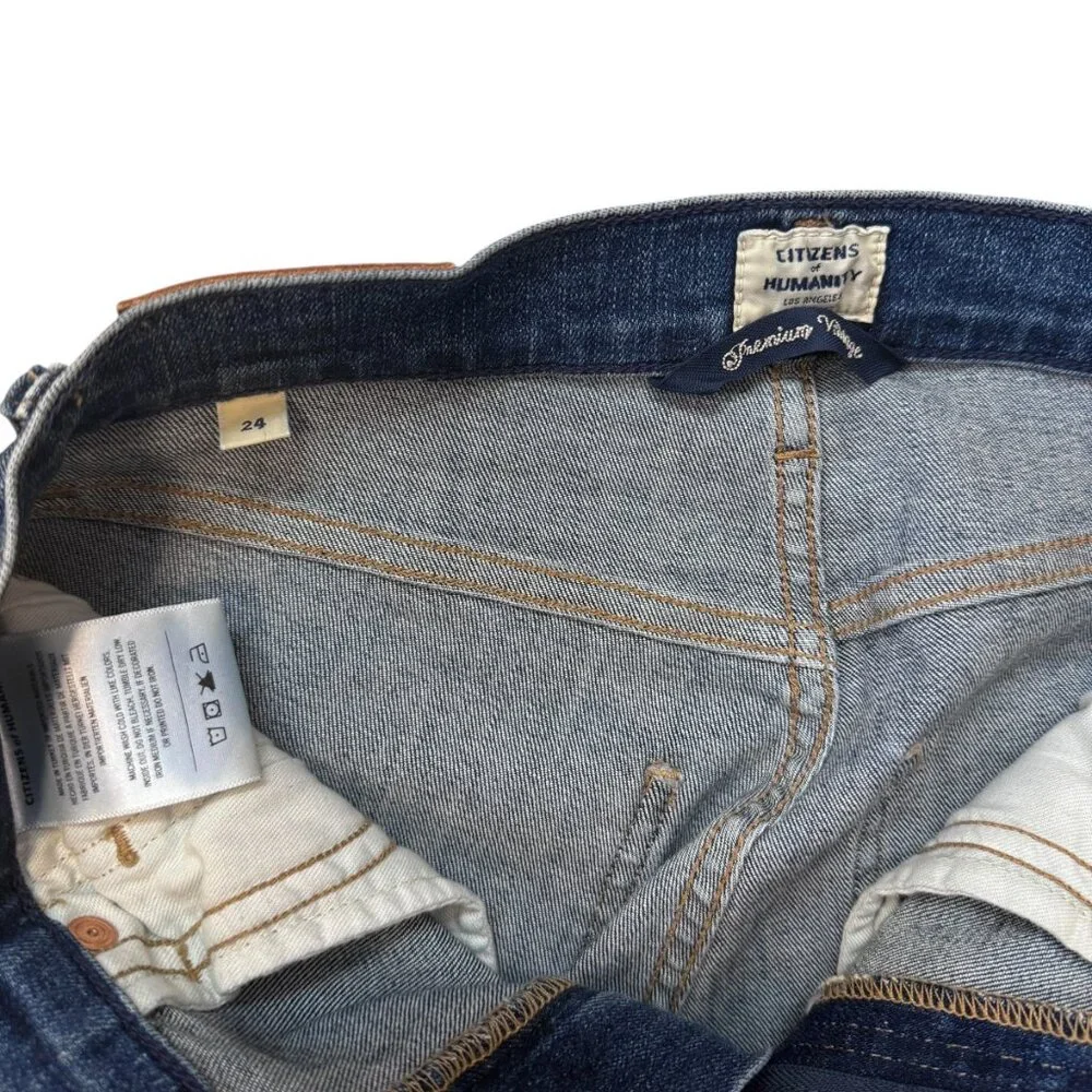 Citizens of Humanity Premium Vintage Skyla Mid Rise Slim Straight Jeans size 24